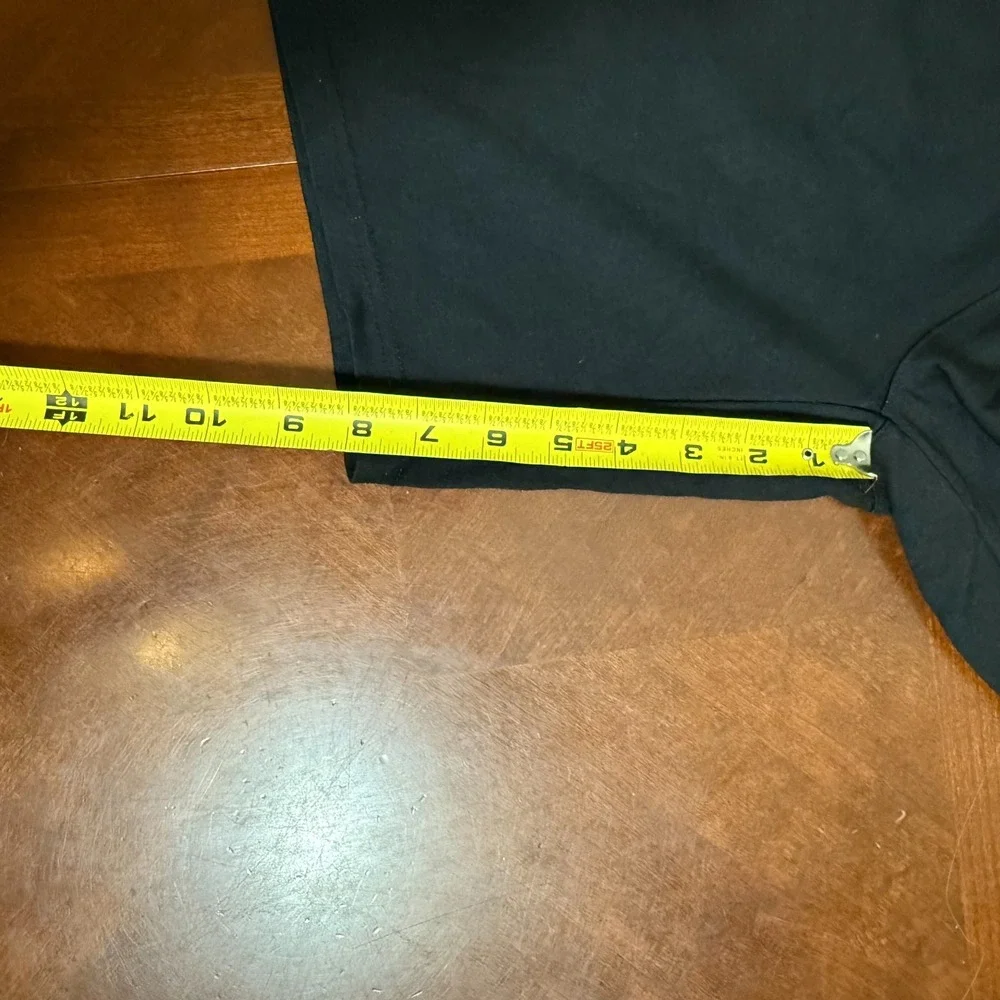 Members Mark Luxe Mens M Black Drawstring Lounge‎ Short Zip Pocket Comfort